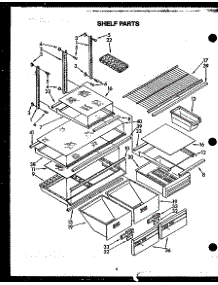 Shelf Parts (Gfs208) parts for Caloric Top-Mount Refrigerator KGF-5 from AppliancePartsPros.com
