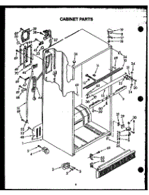 Cabinet Parts (Gfs208) parts for Caloric Top-Mount Refrigerator KGF-5 from AppliancePartsPros.com