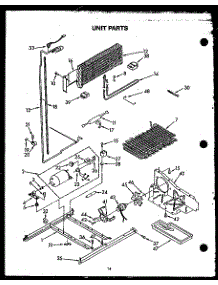 Unit Parts (Gfs208) parts for Caloric Top-Mount Refrigerator KGF-5 from AppliancePartsPros.com