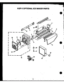 (Kgf-5) parts for Caloric Top-Mount Refrigerator KGF-5 from AppliancePartsPros.com
