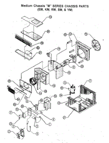Chassis Parts parts for Friedrich Room Air Conditioner KM18J30C-A from AppliancePartsPros.com