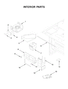 Interior Parts parts for Kitchenaid Built-In Microwave KMBD104GSS01 from AppliancePartsPros.com