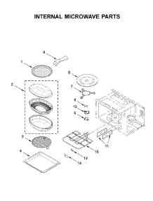 Internal Microwave Parts parts for Kitchenaid Built-In Microwave KMBP100EBS02 from AppliancePartsPros.com