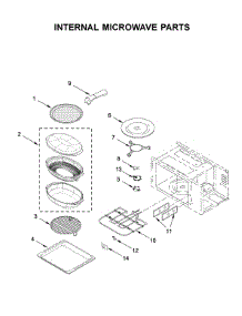 Internal Microwave Parts parts for Kitchenaid Built-In Microwave KMBP100EBS03 from AppliancePartsPros.com
