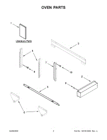 Oven Parts parts for Kitchenaid Built-In Microwave KMBP100EBS20 from AppliancePartsPros.com