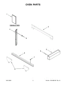 Oven Parts parts for Kitchenaid Built-In Microwave KMBP100ESS03 from AppliancePartsPros.com