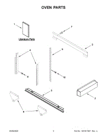 Oven Parts parts for Kitchenaid Built-In Microwave KMBP107EBS20 from AppliancePartsPros.com
