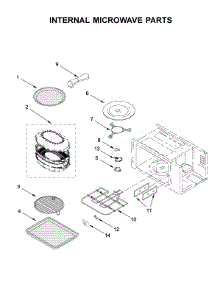 Internal Microwave Parts parts for Kitchenaid Built-In Microwave KMBP107ESS02 from AppliancePartsPros.com