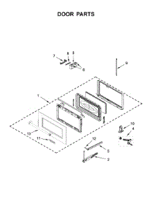 Door Parts parts for Kitchenaid Built-In Microwave KMBS104EBL03 from AppliancePartsPros.com