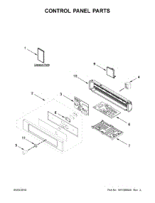 Control Panel Parts parts for Kitchenaid Built-In Microwave KMBS104ESS03 from AppliancePartsPros.com