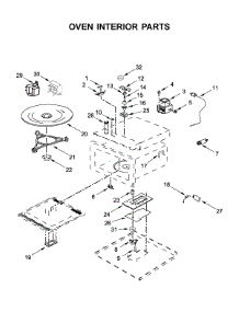 Oven Interior Parts parts for Kitchenaid Built-In Microwave KMBS104ESS03 from AppliancePartsPros.com