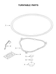 Turntable Parts parts for Kitchenaid Built-In Microwave KMBT5011KSS0 from AppliancePartsPros.com