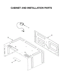 Cabinet And Installation Parts parts for Kitchenaid Built-In Microwave KMBT5011KSS0 from AppliancePartsPros.com