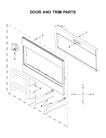 Door And Trim Parts parts for Kitchenaid Built-In Microwave KMBT5511KSS0 from AppliancePartsPros.com