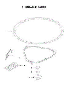 Turntable Parts parts for Kitchenaid Built-In Microwave KMBT5511KSS0 from AppliancePartsPros.com