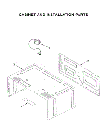 Cabinet And Installation Parts parts for Kitchenaid Built-In Microwave KMBT5511KSS0 from AppliancePartsPros.com