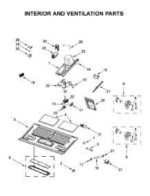 Interior And Ventilation Parts parts for Kitchenaid Microwave/Hood Combo KMHC319EBS4 from AppliancePartsPros.com