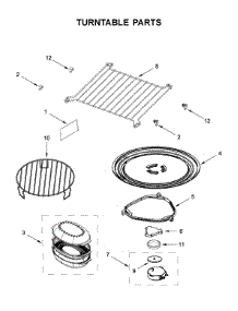 Turntable Parts parts for Kitchenaid Microwave/Hood Combo KMHC319EWH5 from AppliancePartsPros.com
