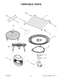 Turntable Parts parts for Kitchenaid Microwave/Hood Combo KMHC319LWH00 from AppliancePartsPros.com