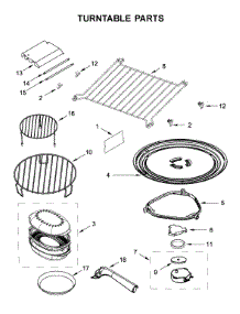 Turntable Parts parts for Kitchenaid Microwave/Hood Combo KMHP519ESS5 from AppliancePartsPros.com