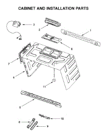 Cabinet And Installation Parts parts for Kitchenaid Microwave/Hood Combo KMHP519ESS5 from AppliancePartsPros.com