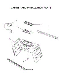Cabinet And Installation Parts parts for Kitchenaid Microwave/Hood Combo KMHS120EBL9 from AppliancePartsPros.com