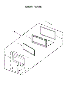 Door Parts parts for Kitchenaid Microwave/Hood Combo KMHS120EBS5 from AppliancePartsPros.com