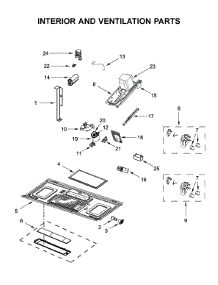 Interior And Ventilation Parts parts for Kitchenaid Microwave/Hood Combo KMHS120EBS7 from AppliancePartsPros.com