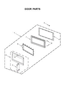 Door Parts parts for Kitchenaid Microwave/Hood Combo KMHS120ESS10 from AppliancePartsPros.com