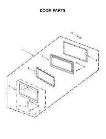 Door Parts parts for Kitchenaid Microwave/Hood Combo KMHS120ESS8 from AppliancePartsPros.com
