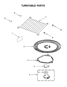 Turntable Parts parts for Kitchenaid Microwave/Hood Combo KMHS120ESS8 from AppliancePartsPros.com