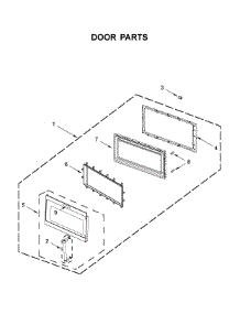 Door Parts parts for Kitchenaid Microwave/Hood Combo KMHS120KPS0 from AppliancePartsPros.com