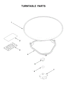 Turntable Parts parts for Kitchenaid Microwave/Hood Combo KMLS311HBL7 from AppliancePartsPros.com