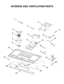 Interior And Ventilation Parts parts for Kitchenaid Microwave/Hood Combo KMLS311HBS7 from AppliancePartsPros.com