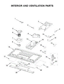 Interior And Ventilation Parts parts for Kitchenaid Microwave/Hood Combo KMLS311HSS5 from AppliancePartsPros.com