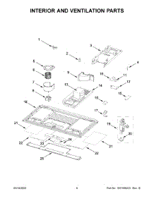 Interior And Ventilation Parts parts for Kitchenaid Microwave/Hood Combo KMLS311HWH09 from AppliancePartsPros.com