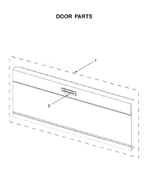 Door Parts parts for Kitchenaid Microwave/Hood Combo KMLS311HWH4 from AppliancePartsPros.com