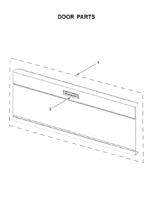 Door Parts parts for Kitchenaid Microwave/Hood Combo KMLS311HWH5 from AppliancePartsPros.com