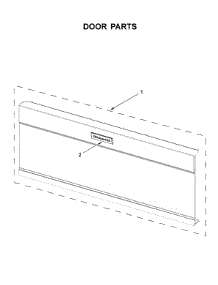 Door Parts parts for Kitchenaid Microwave/Hood Combo KMLS311HWH6 from AppliancePartsPros.com