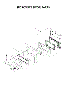 Microwave Door Parts parts for Kitchenaid Wall Oven/Microwave Combo KOCE500EBL08 from AppliancePartsPros.com