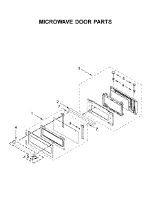 Microwave Door Parts parts for Kitchenaid Wall Oven/Microwave Combo KOCE500EBL11 from AppliancePartsPros.com