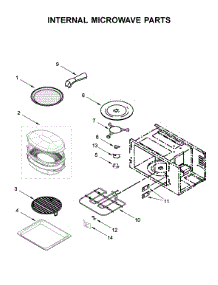 Internal Microwave Parts parts for Kitchenaid Wall Oven/Microwave Combo KOCE500EBS08 from AppliancePartsPros.com