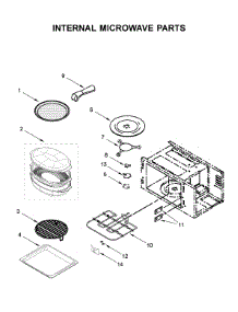 Internal Microwave Parts parts for Kitchenaid Wall Oven/Microwave Combo KOCE500EBS11 from AppliancePartsPros.com