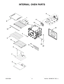 Internal Oven Parts parts for Kitchenaid Wall Oven/Microwave Combo KOCE500EBS22 from AppliancePartsPros.com