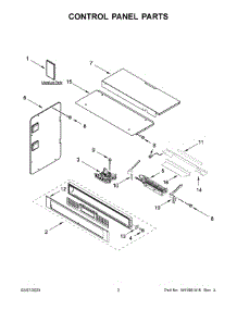 Control Panel Parts parts for Kitchenaid Wall Oven/Microwave Combo KOCE500ESS22 from AppliancePartsPros.com