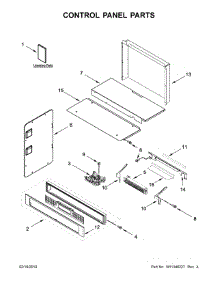 Control Panel Parts parts for Kitchenaid Wall Oven/Microwave Combo KOCE500EWH08 from AppliancePartsPros.com