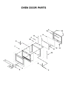 Oven Door Parts parts for Kitchenaid Wall Oven/Microwave Combo KOCE500EWH08 from AppliancePartsPros.com