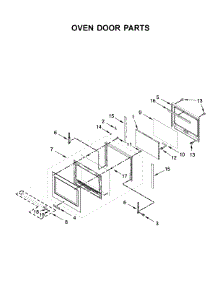 Oven Door Parts parts for Kitchenaid Wall Oven/Microwave Combo KOCE500EWH09 from AppliancePartsPros.com