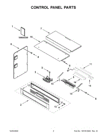 Control Panel Parts parts for Kitchenaid Wall Oven/Microwave Combo KOCE500EWH20 from AppliancePartsPros.com