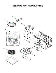 Internal Microwave Parts parts for Kitchenaid Wall Oven/Microwave Combo KOCE507EBL11 from AppliancePartsPros.com